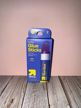 2- up&up 2ct Jumbo Washable Disappearing Purple Glue Sticks 1.4oz Each